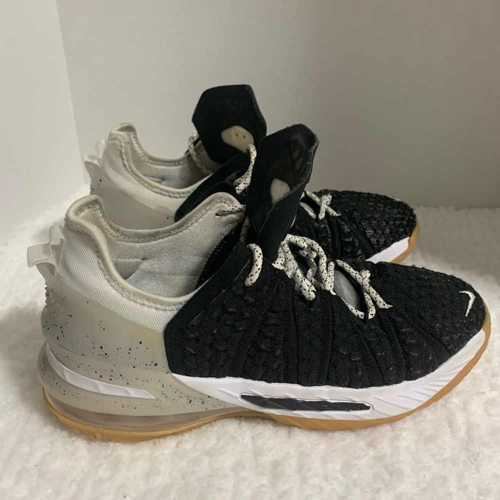 Nike Lebron Black and White Athletic Shoes